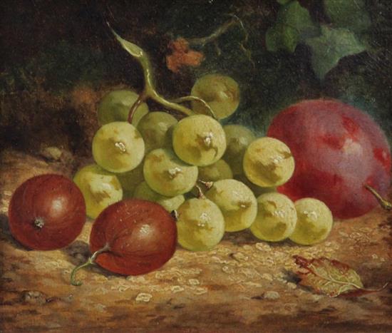 William Hughes (1842-1901) Still lifes of fruit, 5 x 6in.